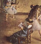 Edgar Degas Balettklassen Germany oil painting artist